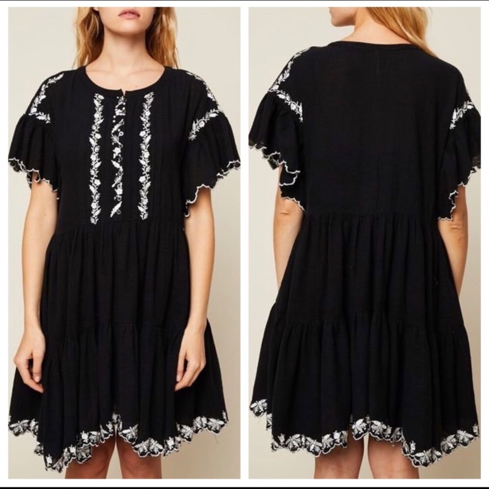 Free People NWT Santiago Embroidered Minidress